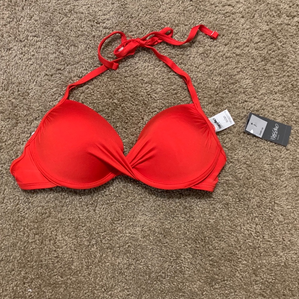 Brand new with tags Mossimo red push up bikini top